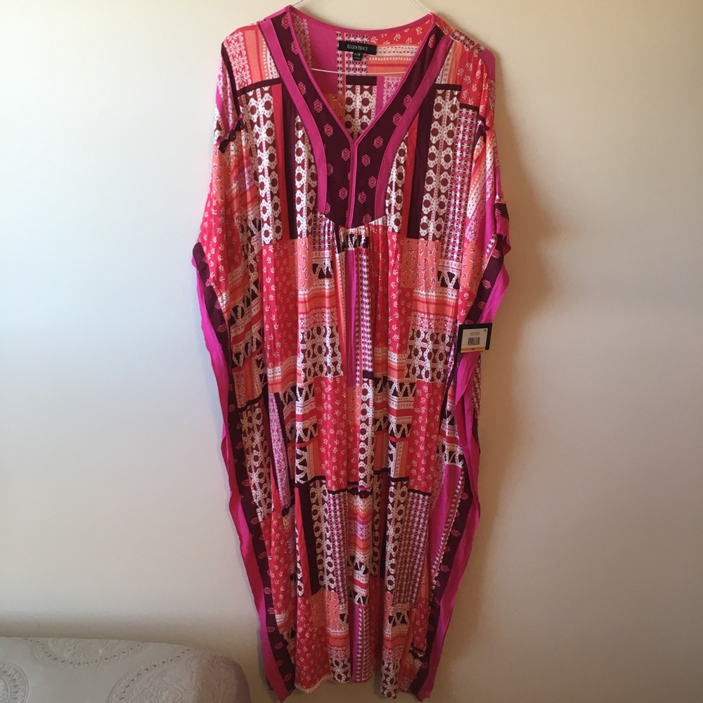 Ellen Tracy Maxi Caftan Dress NWT
